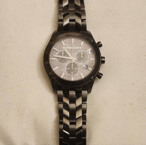 Burberry Black Chronograph Watch - Picture 2 of 5